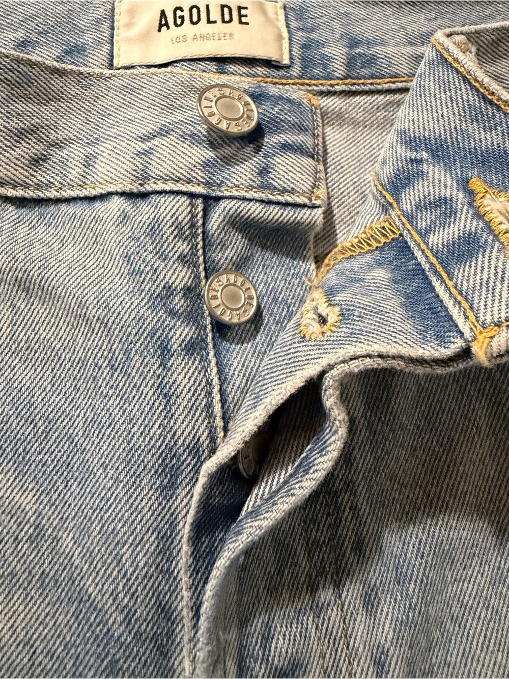 Agolde Pale Blue Denim shorts